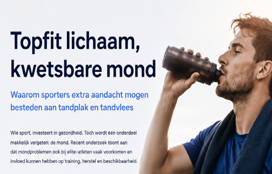 Topfit lichaam, kwetsbare mond: waarom sporters extra aandacht mogen besteden aan tandplak en tandvlees - Lumoral.