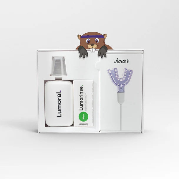 Lumoral Junior starterkit voor kinderen en inhoud van de verpakking